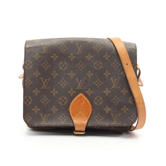 Louis Vuitton Cartesiere GM Shoulder Bag Leather Monogram Brown - Picture 1 of 7